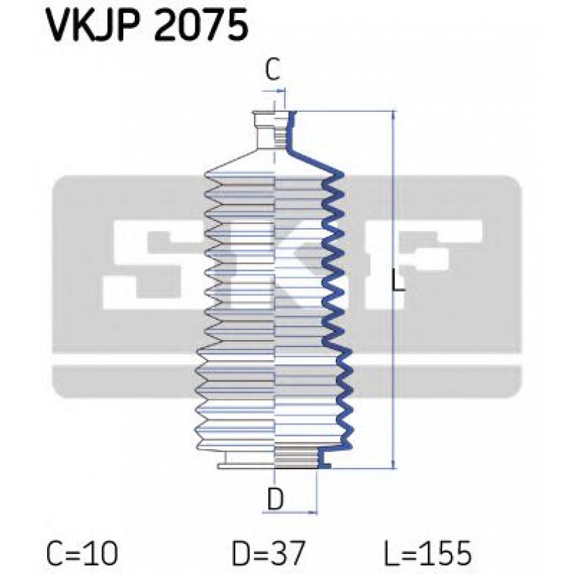 VKJP 2075 SKF - Пильовик привідного валу